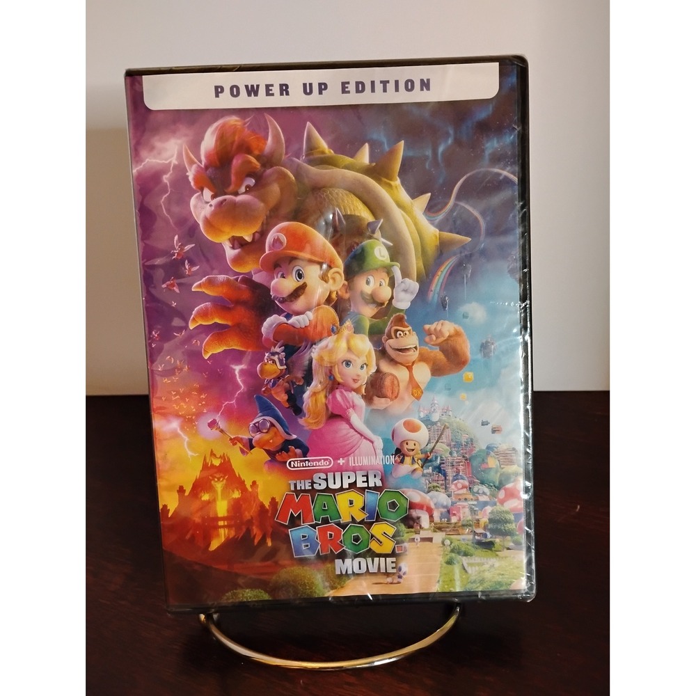 The Super Mario Bros Movie DVD Power Up Edition 2023 New Sealed Nintendo Illum